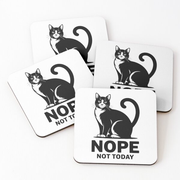 Item preview, Nope not today cat kitten Cat Mom Cat Dad Cat Lover  designed and sold by IdunayaStore.