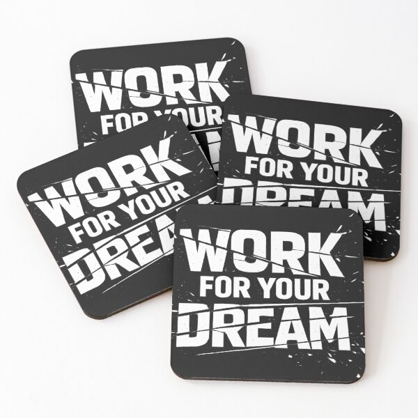 Item preview, Work For Your Dream – Bold Typography Success Quote Design designed and sold by Trove Designs.