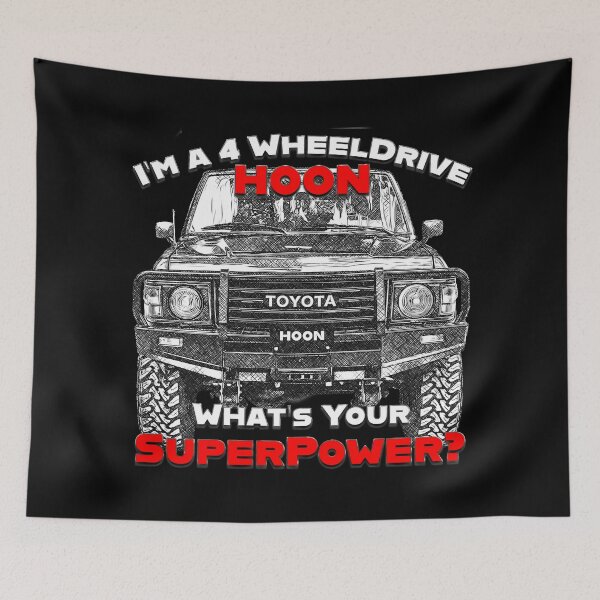 Item preview, I’m a 4 Wheel Drive Hoon – Funny Toyota LandCruiser Aussie Car Art designed and sold by Michael van der Hoorn.