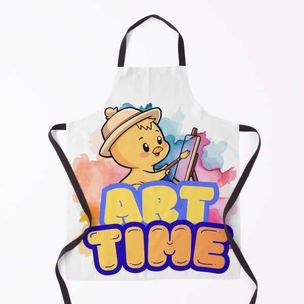 Item preview, Cute Kawaii Chick Artist Painting Art Time designed and sold by MarcoTs12 ⭐⭐⭐⭐⭐.