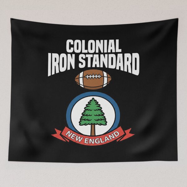 Item preview, COLONIAL IRON STANDARD - NEW ENGLAND FOOTBALL designed and sold by KEF Custom.