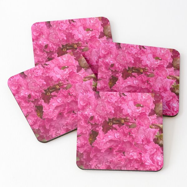 Item preview, Pink crape myrtle tree on a rainy day 2 designed and sold by TcDorsey88.