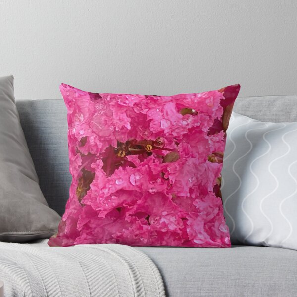 Item preview, Pink crape myrtle tree on a rainy day 2 designed and sold by TcDorsey88.