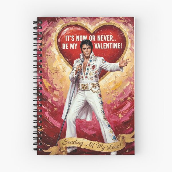 Item preview, Elvis Presley Valentine Art – "It's Now Or Never" Sending All My Love Oil Painting designed and sold by Art's Diner.