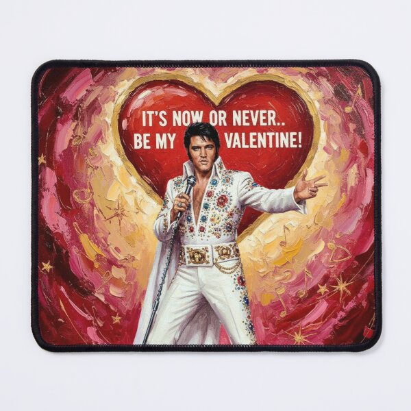 Item preview, Elvis Presley Valentine Art – "It's Now Or Never" Sending All My Love Oil Painting designed and sold by Art's Diner.