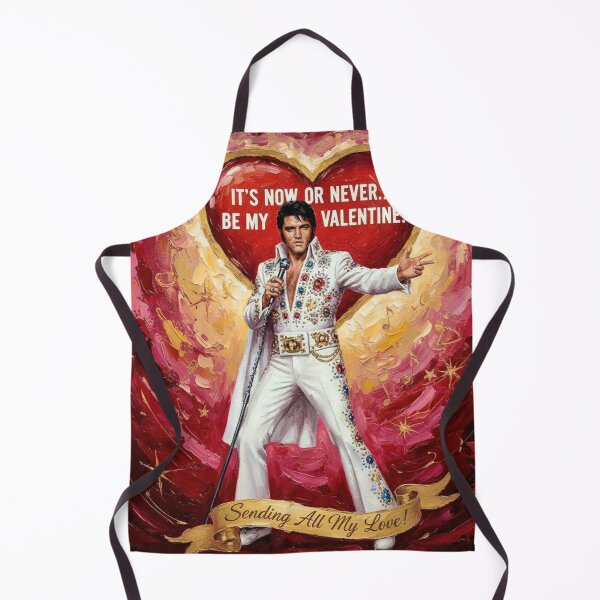Item preview, Elvis Presley Valentine Art – "It's Now Or Never" Sending All My Love Oil Painting designed and sold by Art's Diner.