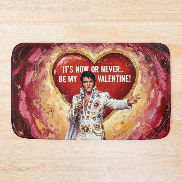 Item preview, Elvis Presley Valentine Art – "It's Now Or Never" Sending All My Love Oil Painting designed and sold by Art's Diner.