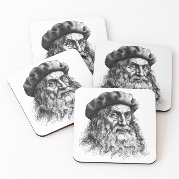 Item preview, Renaissance Master Portrait – Ink Drawing of a Wise Artist designed and sold by inkoutninja.