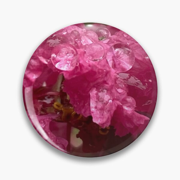 Item preview, Pink crape myrtle tree on a rainy day designed and sold by TcDorsey88.