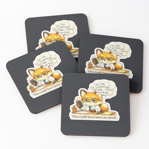 Item preview, Funny Work Email Meme Cute Fox designed and sold by Still Breathing Studio.