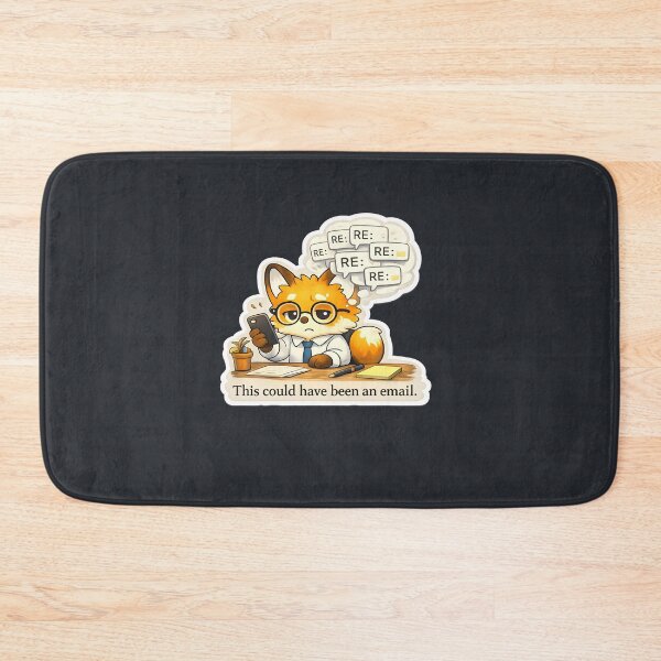Item preview, Funny Work Email Meme Cute Fox designed and sold by Still Breathing Studio.