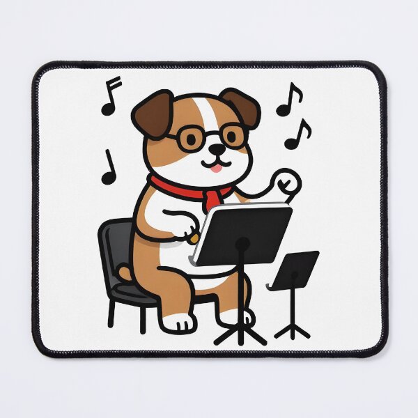 Item preview, school subject music A cool dog music teacher conducting an orchestra designed and sold by Uglyandcute.