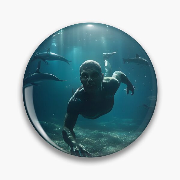 Item preview, Amphibian Man in Underwater Realm designed and sold by EliDigitalArts.