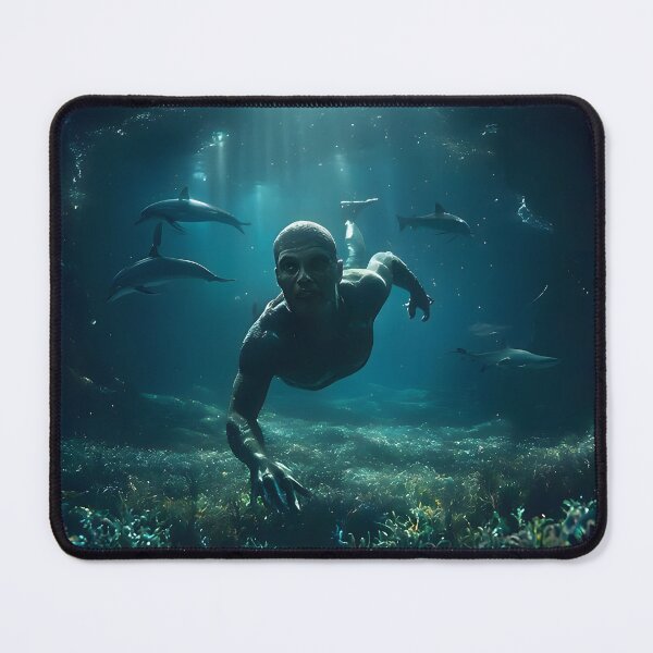 Item preview, Amphibian Man in Underwater Realm designed and sold by EliDigitalArts.