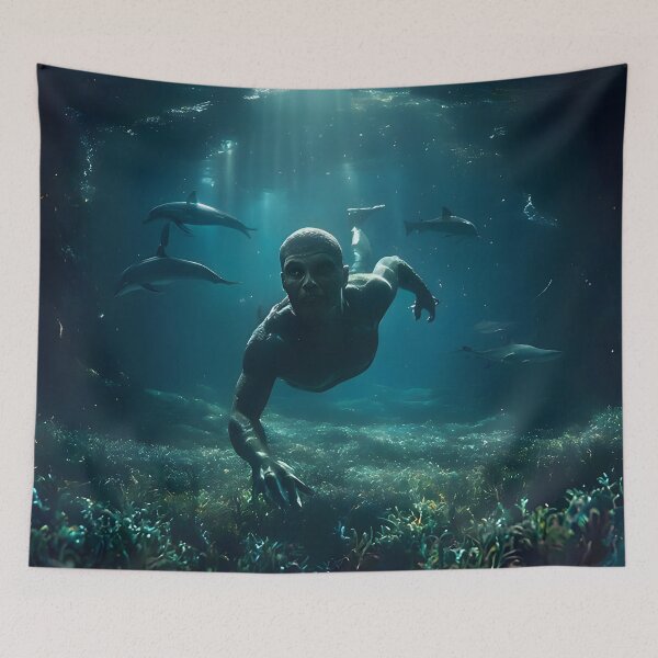 Item preview, Amphibian Man in Underwater Realm designed and sold by EliDigitalArts.