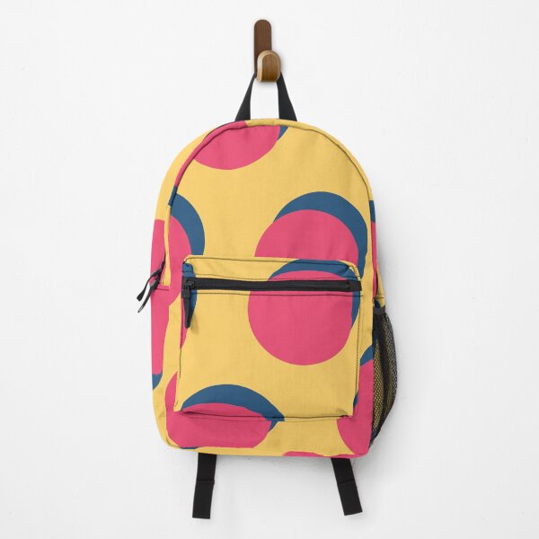 Item preview, Cerise & Dark Blue Polka Dots on Golden Yellow designed and sold by PSCSCo.