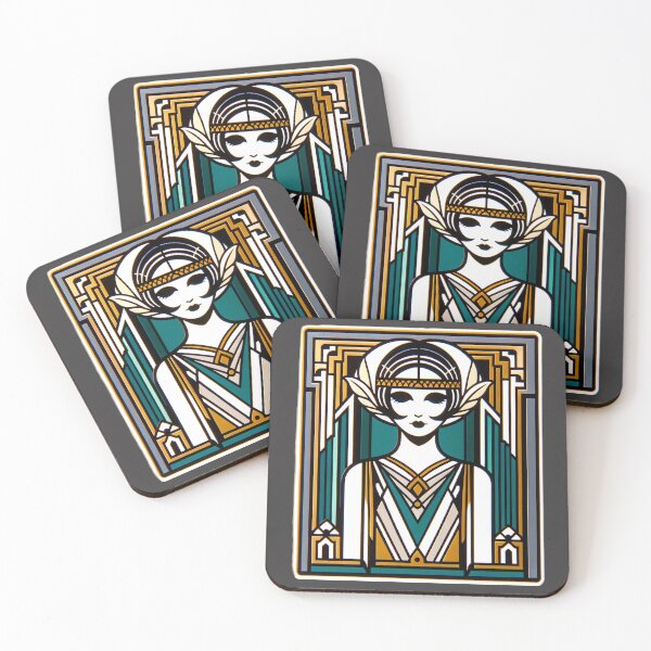 Item preview, Art Deco Flapper Pinup Roaring Twenties Glamour Print designed and sold by PinUpPizzazz.