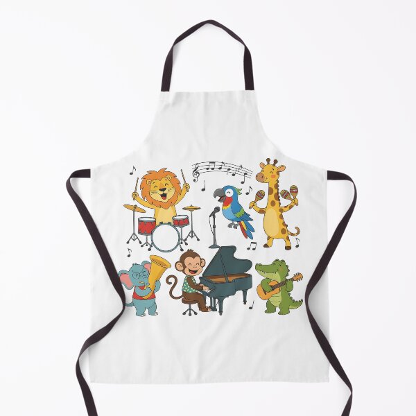 Item preview, school subject music A group of jungle animals in a music class, designed and sold by Uglyandcute.