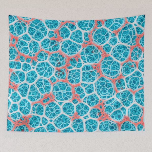 Item preview, Coral Cell Lattice designed and sold by Kaleidoscope Print.