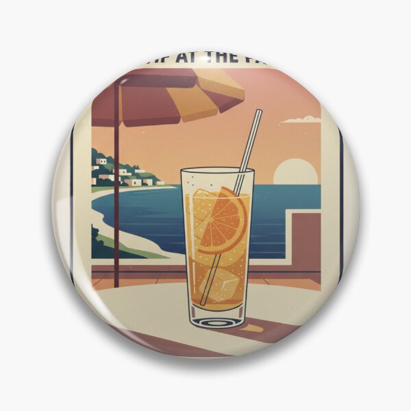 Item preview, Aperitif at the Pavilion | Mid-Century Cocktail Art designed and sold by Fallen Ink.