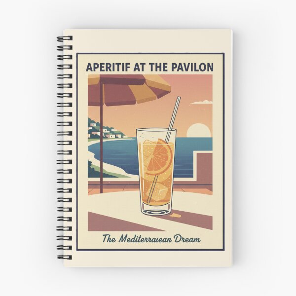 Item preview, Aperitif at the Pavilion | Mid-Century Cocktail Art designed and sold by Fallen Ink.