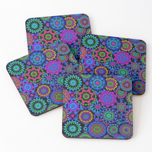 Item preview, Neon Mandala Mosaic designed and sold by Kaleidoscope Print.