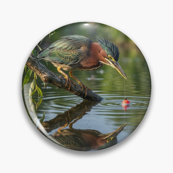 Item preview, Green Heron Fishing designed and sold by Tridentulus.