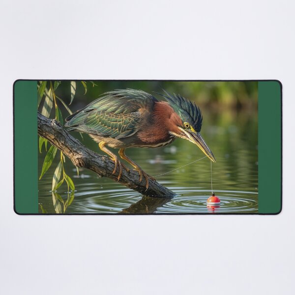 Item preview, Green Heron Fishing designed and sold by Tridentulus.