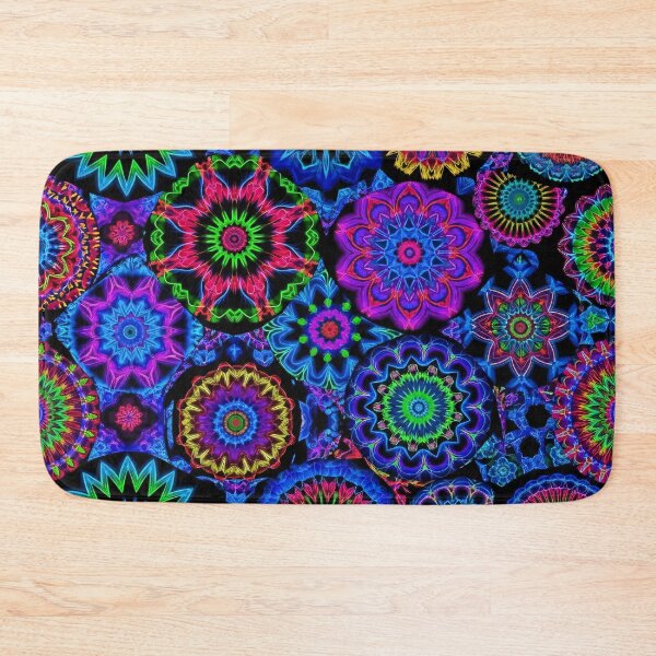 Item preview, Neon Mandala Mosaic designed and sold by Kaleidoscope Print.