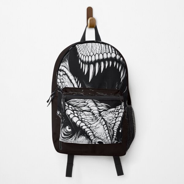 Item preview, Fierce T-Rex Head Black and White Illustration designed and sold by IvoryArtDesign.