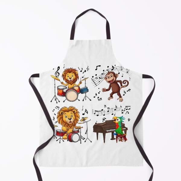 Item preview, school subject music A group of jungle animals in a music class, designed and sold by Uglyandcute.