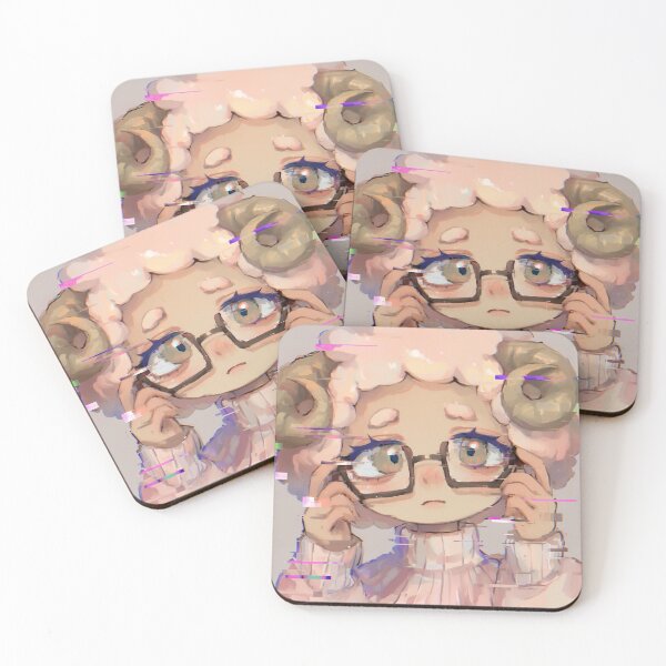 Item preview, Cozy Glitchcore Ram Horns Anime Girl designed and sold by bubblegoth.