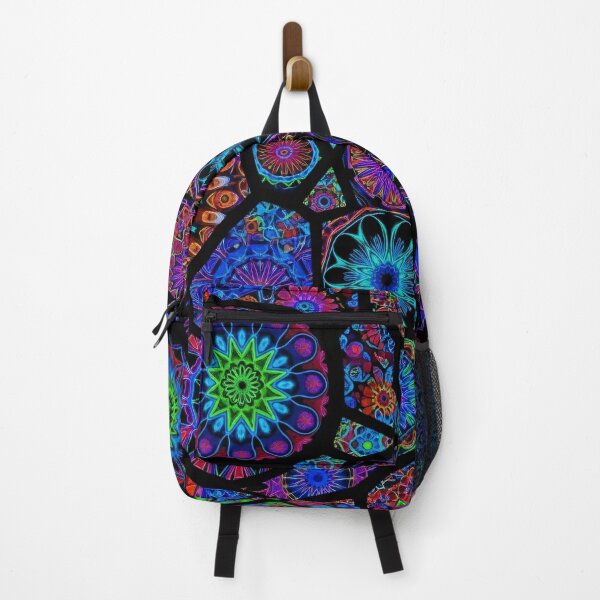 Item preview, Neon Mandala Stained Glass designed and sold by Kaleidoscope Print.