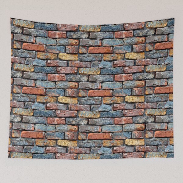 Item preview, Weathered Rustic Multi-Colored Brick Wall Texture designed and sold by NTGUILTY.