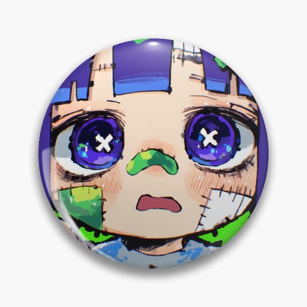 Item preview, Creepy Cute Glitchcore Chibi Doll Anime Girl designed and sold by bubblegoth.