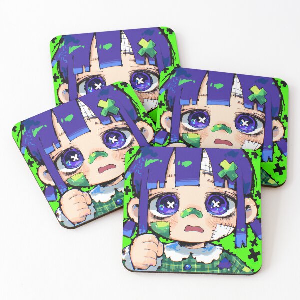 Item preview, Creepy Cute Glitchcore Chibi Doll Anime Girl designed and sold by bubblegoth.