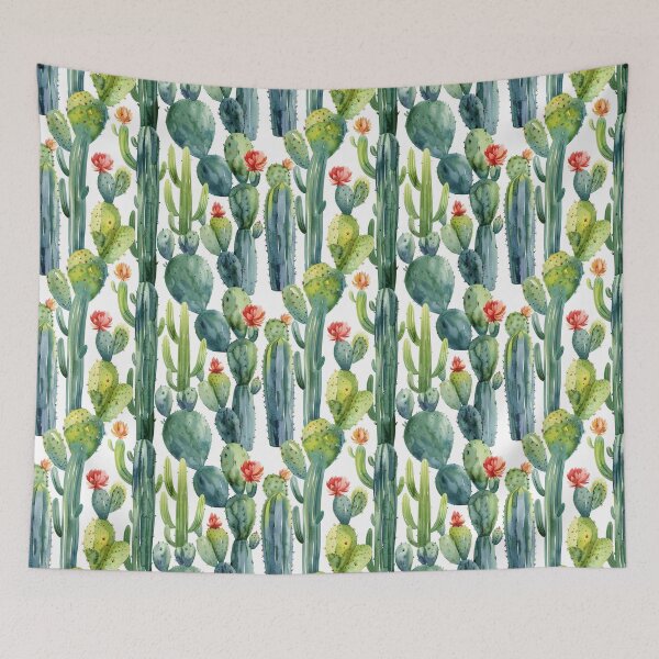 Item preview, Watercolor Desert Cactus and Succulent Pattern designed and sold by NTGUILTY.