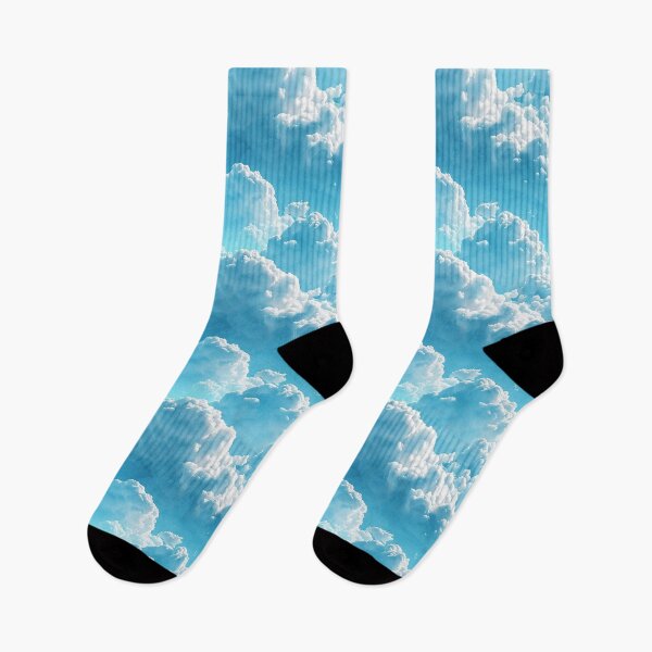 Item preview, Dreamy Soft White Clouds Blue Sky Pattern designed and sold by NTGUILTY.