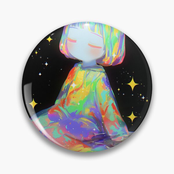 Item preview, Rainbow Tie Dye Space Girl designed and sold by bubblegoth.
