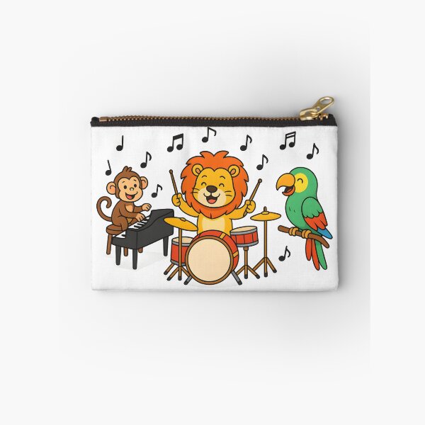 Item preview, school subject music A group of jungle animals in a music class, designed and sold by Uglyandcute.