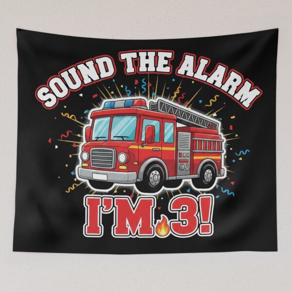 Item preview, Fire Truck 3rd Birthday – Toddler Firefighter Boy designed and sold by Alexis Art Collection.