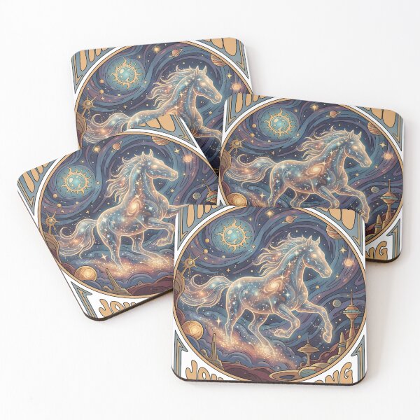 Item preview, MAJESTIC HORSE 3 - THE COSMIC STEED designed and sold by inkadventure.