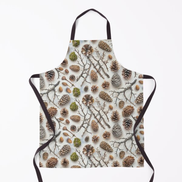 Item preview, Watercolor Forest Pine Cones and Moss Pattern designed and sold by NTGUILTY.