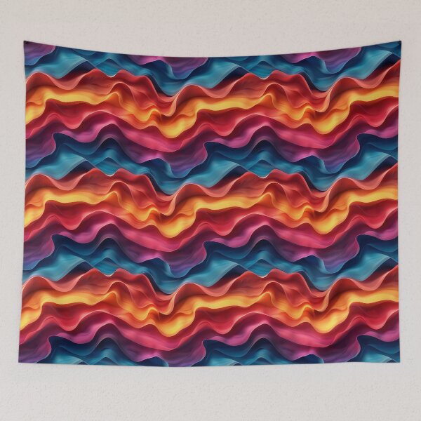 Item preview, Vibrant Liquid Gradient Fluid Wave Pattern designed and sold by NTGUILTY.