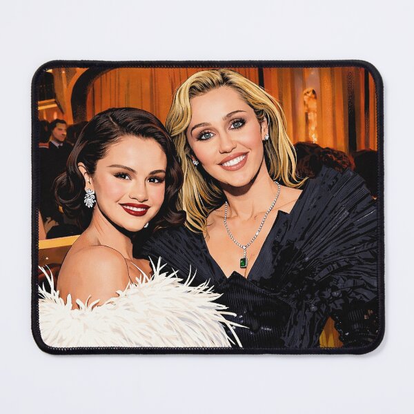 Item preview, Selena and Miley Golden Globes (fan art) designed and sold by PopCultureAndStuff.