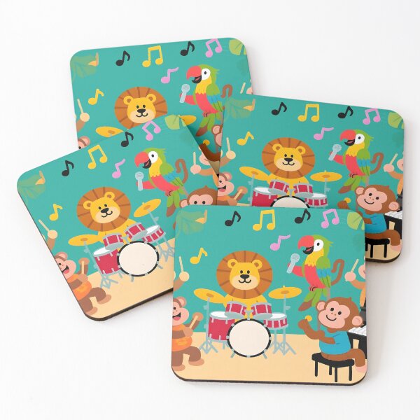 Item preview, school subject music A group of jungle animals in a music class, designed and sold by Uglyandcute.