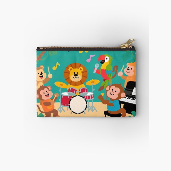 Item preview, school subject music A group of jungle animals in a music class, designed and sold by Uglyandcute.