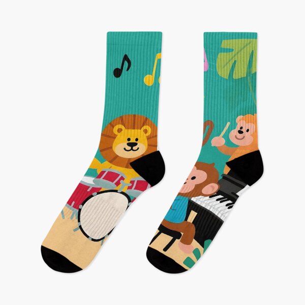 Item preview, school subject music A group of jungle animals in a music class, designed and sold by Uglyandcute.