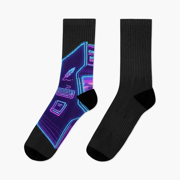 Item preview, Synthwave Soul, Digital Goal: Máquina recreativa retro Neon Writer designed and sold by Thaivi Design.