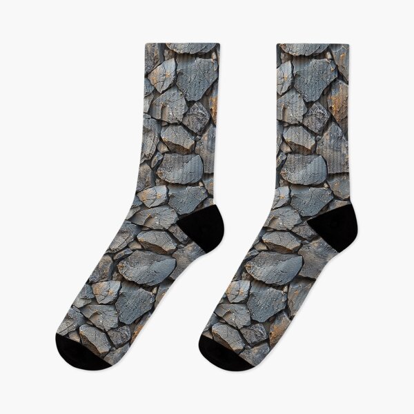 Item preview, Rustic Raw Slate Stone Wall Texture Pattern designed and sold by NTGUILTY.